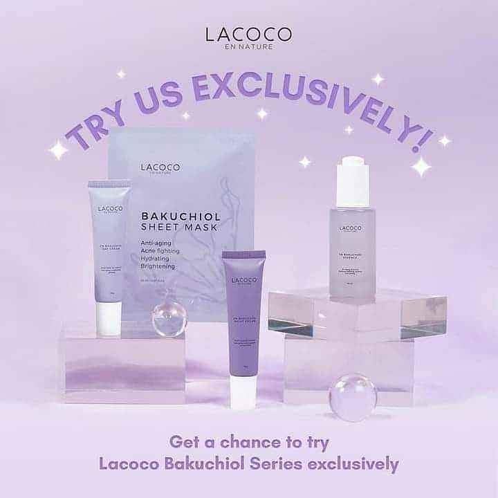 paket skincare lacoco bakuchiol lengkap perawatan wajah skincare murah dan berpom