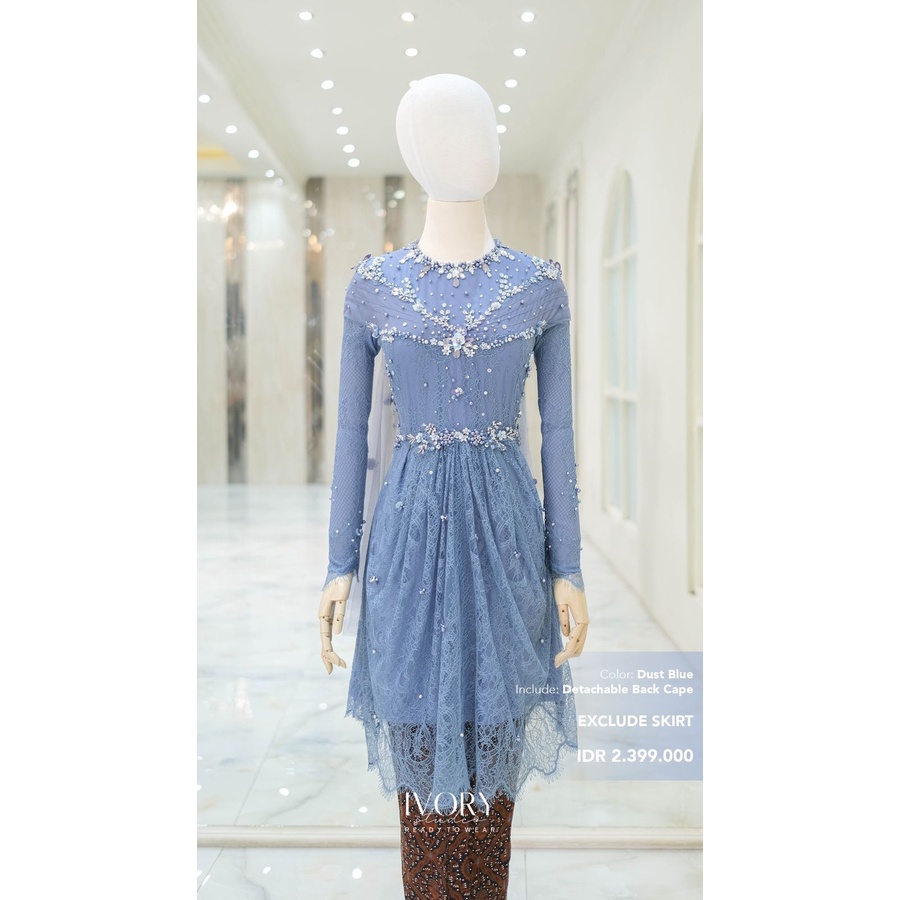 (JUAL RUGI) Ivory Studio RTW Kebaya Preloved cantik mewah lamaran wisuda