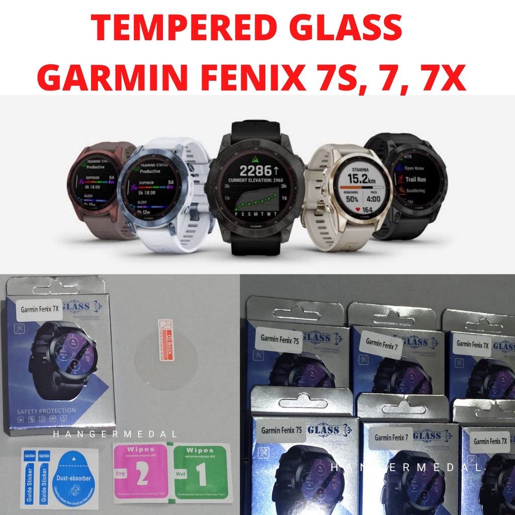 Tempered Glass GARMIN FENIX 7S 7 7X pelindung Layar SCREEN GUARD KACA