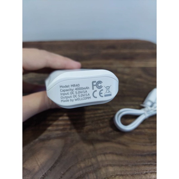 POWERBANK WELLCOMM 4000 mAh ORIGINAL