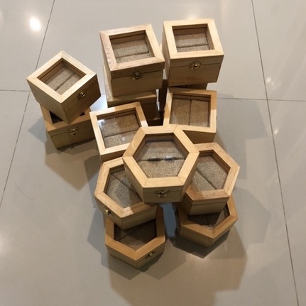 Box Cincin Kotak Cincin Kayu Ring Box mini