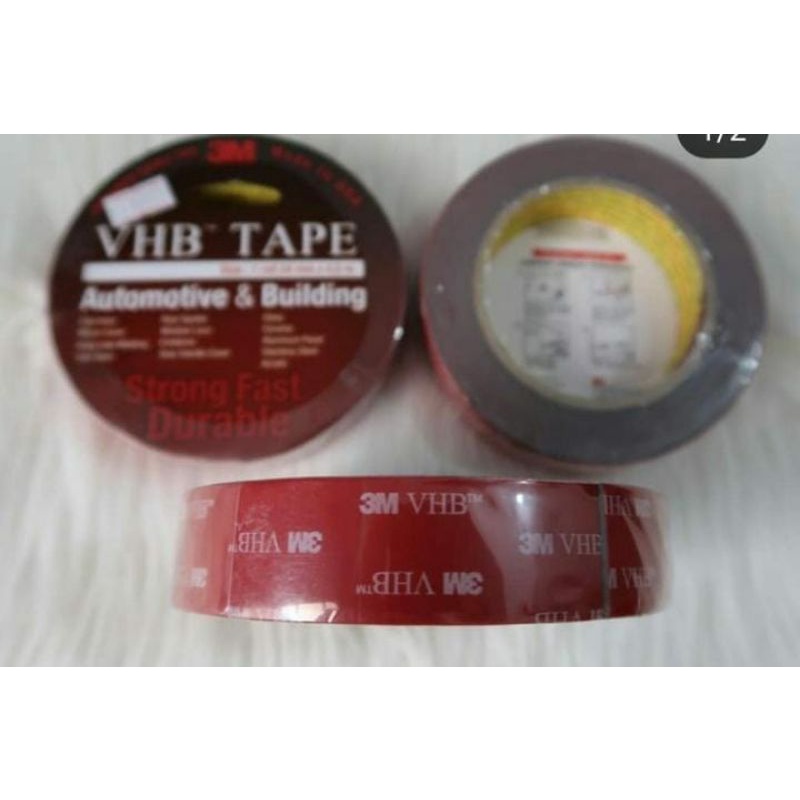 

isolasi double tape 3m lebar 2.4 cm × 4.8 meter mobil