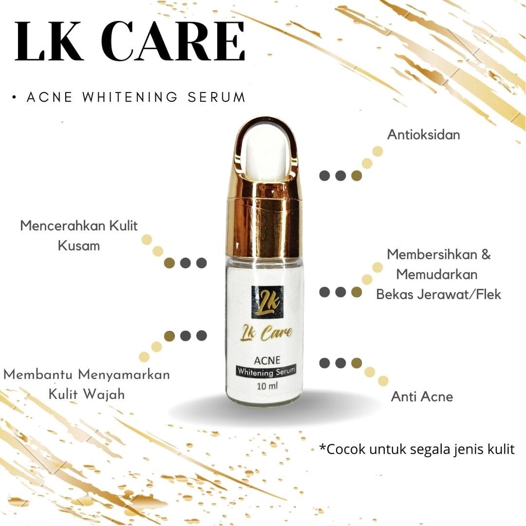 LK CARE serum acne whitening anti jerawat komedo glowing