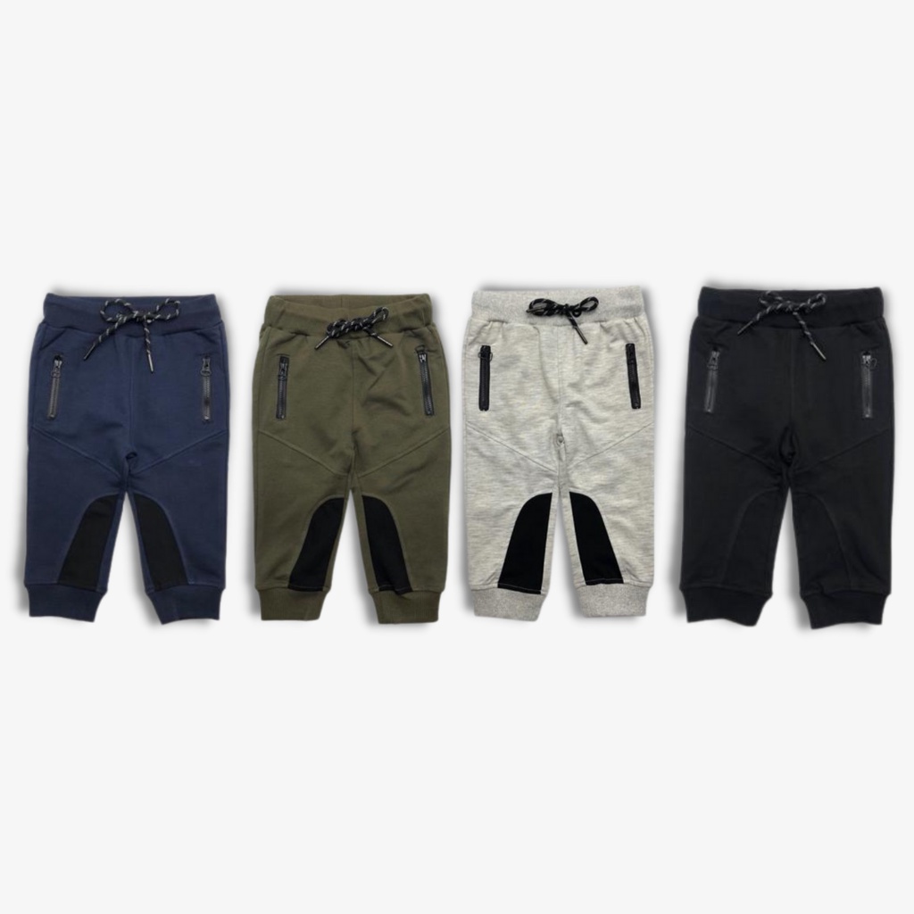 STORM JOGGER PANTS KIDS | size 6m-3y | grey army green navy black | celana panjang anak