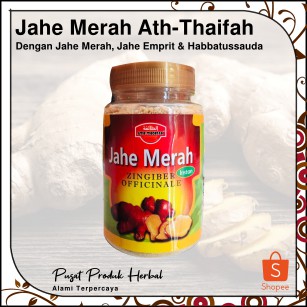 

[ 1 Botol @ 200 gr ] Ath-Thaifah Jahe Merah Instant Dengan Jahe Emprit, Habbats, dan Cabe Jawa