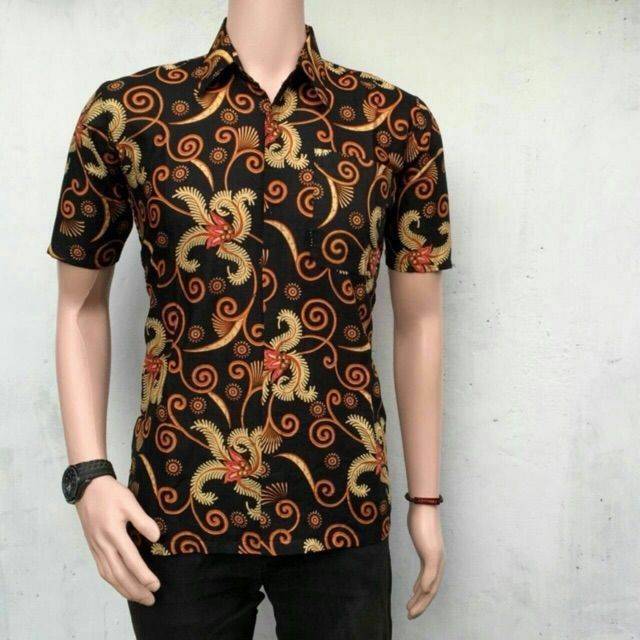 Kemeja Batik Pria Modern Blarak