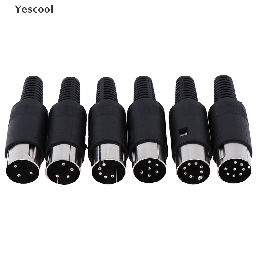 Yescool Socket Konektor Kabel DIN 3 / 4 / 5 / 6 / 7 / 8 PIN Male / Female