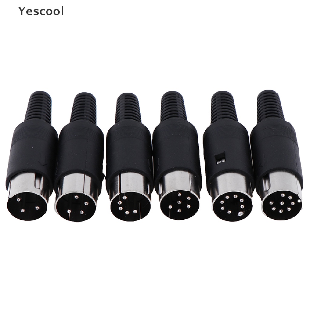 Yescool Socket Konektor Kabel DIN 3 / 4 / 5 / 6 / 7 / 8 PIN Male / Female