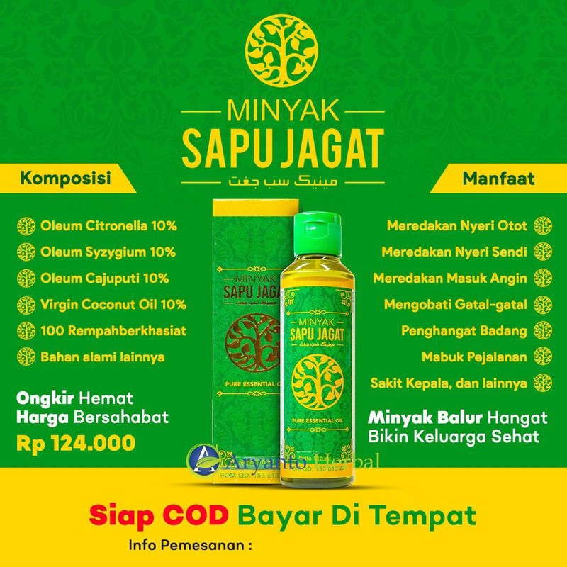 Jual Obat Gosok Nyeri Otot Minyak Herbal Sapu Jagat Indonesia Shopee Indonesia