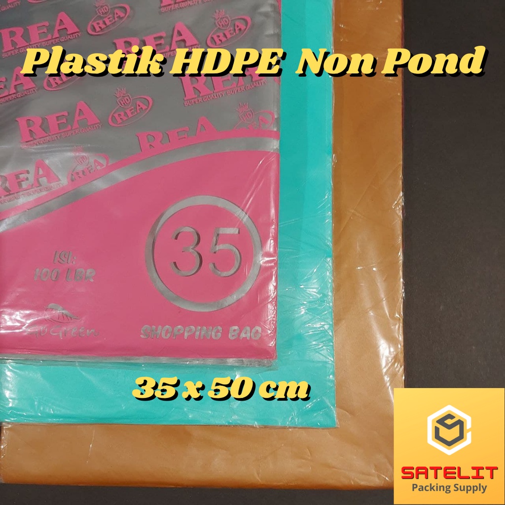 

KANTONG PLASTIK HD TANPA PLONG 35x50 CM PLASTIK PACKING OLSHOP ISI 100