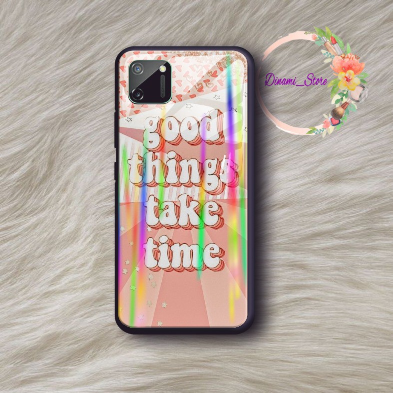 Back Case Glass Aurora TYPOGRAPHY Vivo Y91 Y17 Y12 Y15 Y93 Y95 Y81 Y83 Y71 Y53 y20 Y30 Y50 DST548