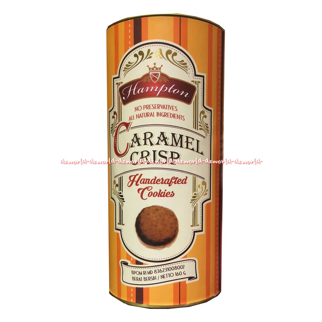 Hampton Caramel Crisp Handcrafted Cookies Kue Lebaran 160gr