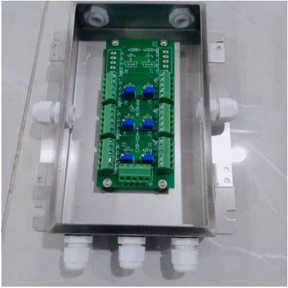 junction box loadcell 6hole stainless