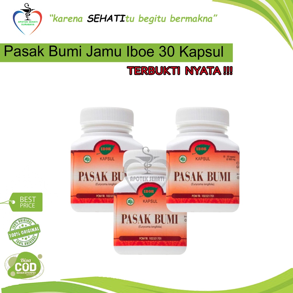 Jamu Iboe Pasak Bumi 30kap Suplemen Stamina Pria