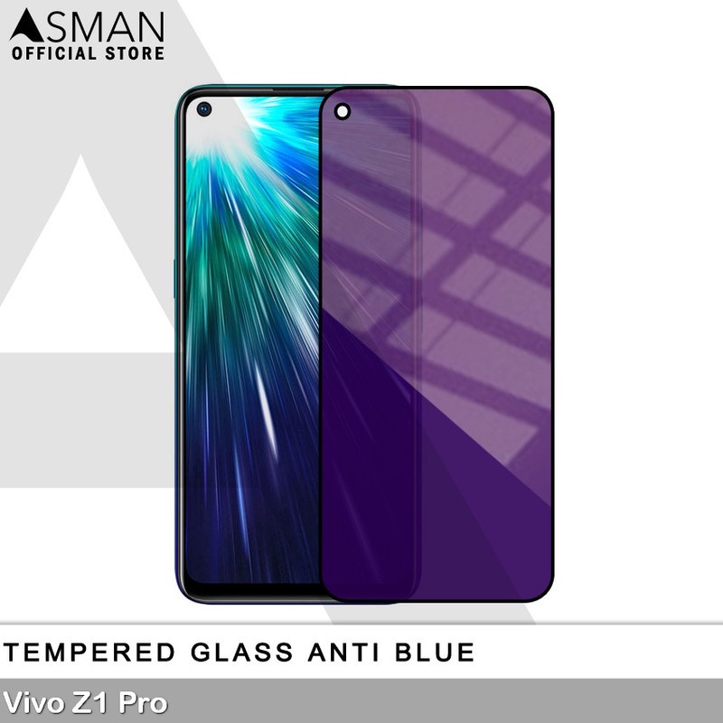 Tempered Glass Blue Light Full Lem VIVO Z1 Pro Anti Radiasi Screen Protector