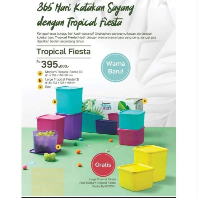 Tropical fiesta tupperware