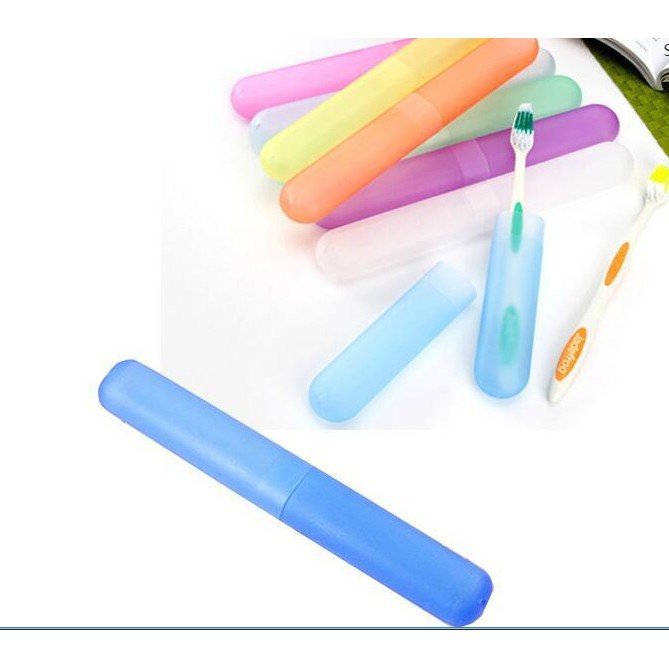 Tempat Penyimpanan Sikat Gigi Odol Traveling POLOS warna warni - Colorfull Travell Toothbrush