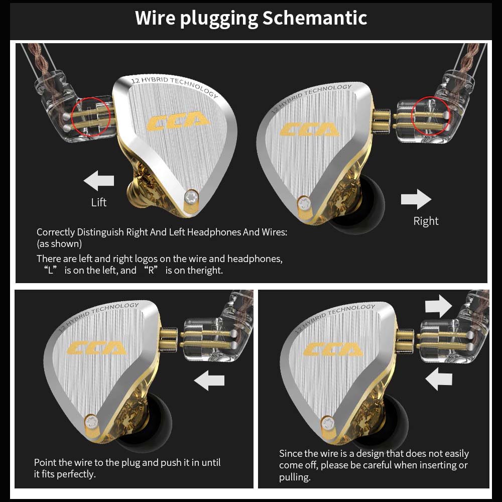 CCA C12 In Ear Metal Earphone with MIC - Garansi Resmi