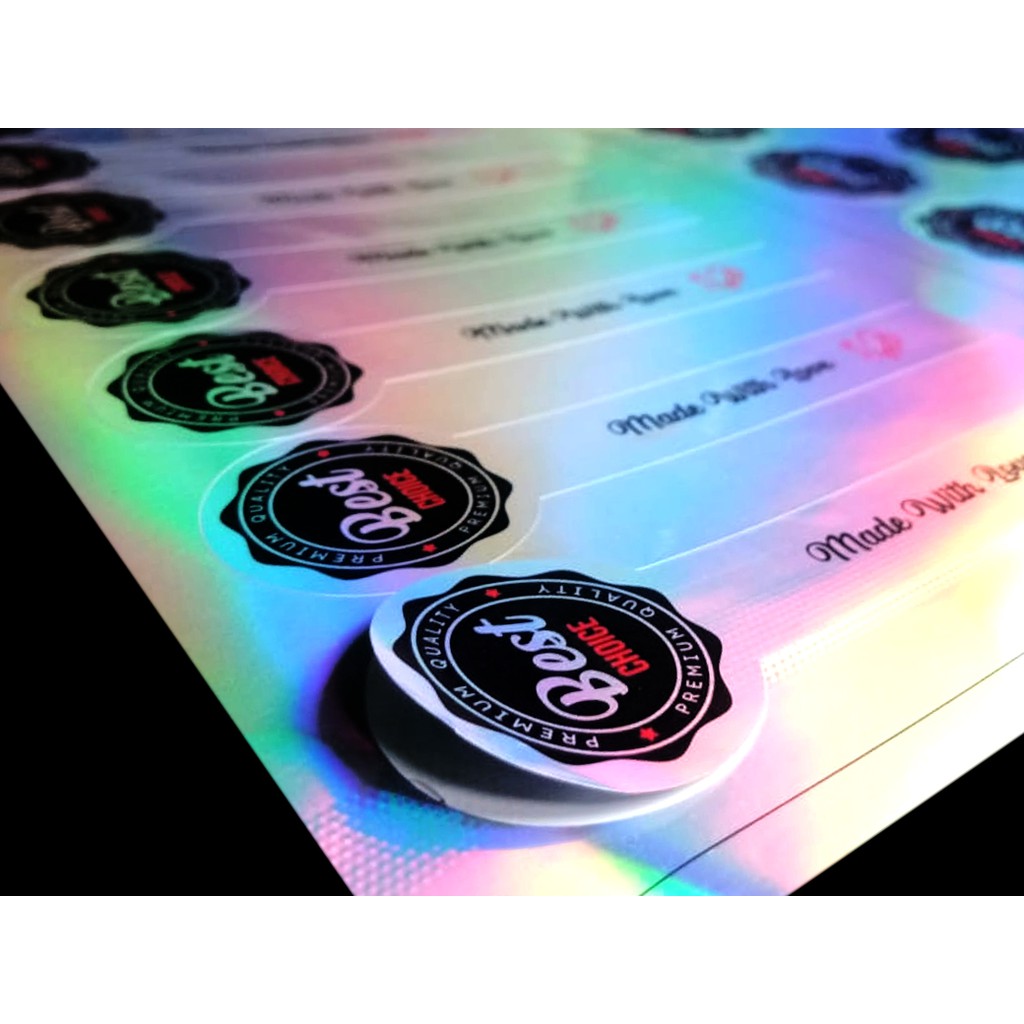 

TERBARU 114 PCS STIKER SEGEL MAKANAN BAHAN GOLD, SILVER DAN STKIER HOLOGRAM