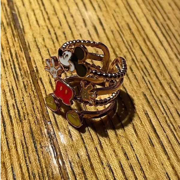 Cincin Model Terbuka Bahan Alloy Desain Tikus Kartun Lucu Untuk Wanita