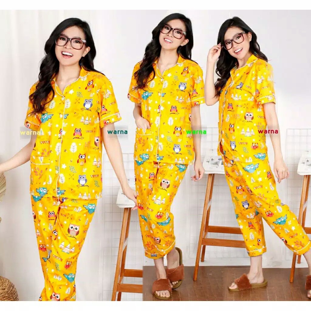 Fashion27 Medan - COD - Piyama Wanita Dewasa - Karakter - Baju Tidur Wanita- Fashion Wanita Dewasa