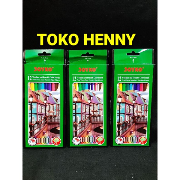 

PENSIL WARNA 12 JOYKO BISA DIHAPUS
