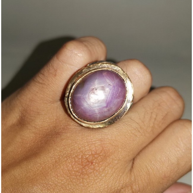 Batu Cincin Akik Ruby Star Big Size Besar Asli