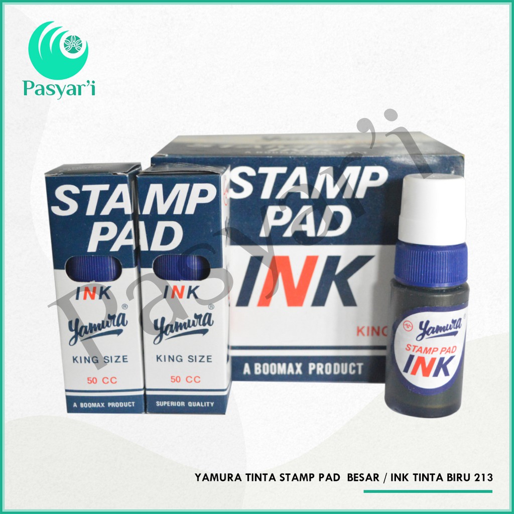 

Yamura Tinta Stamp Pad Besar / Ink Tinta Biru 213