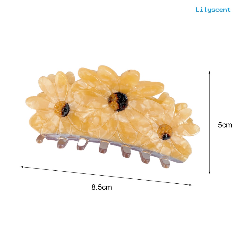 Ls Jepit Rambut Bentuk Bunga Matahari Bahan Asam Asetat Warna Cerah Untuk Mandi