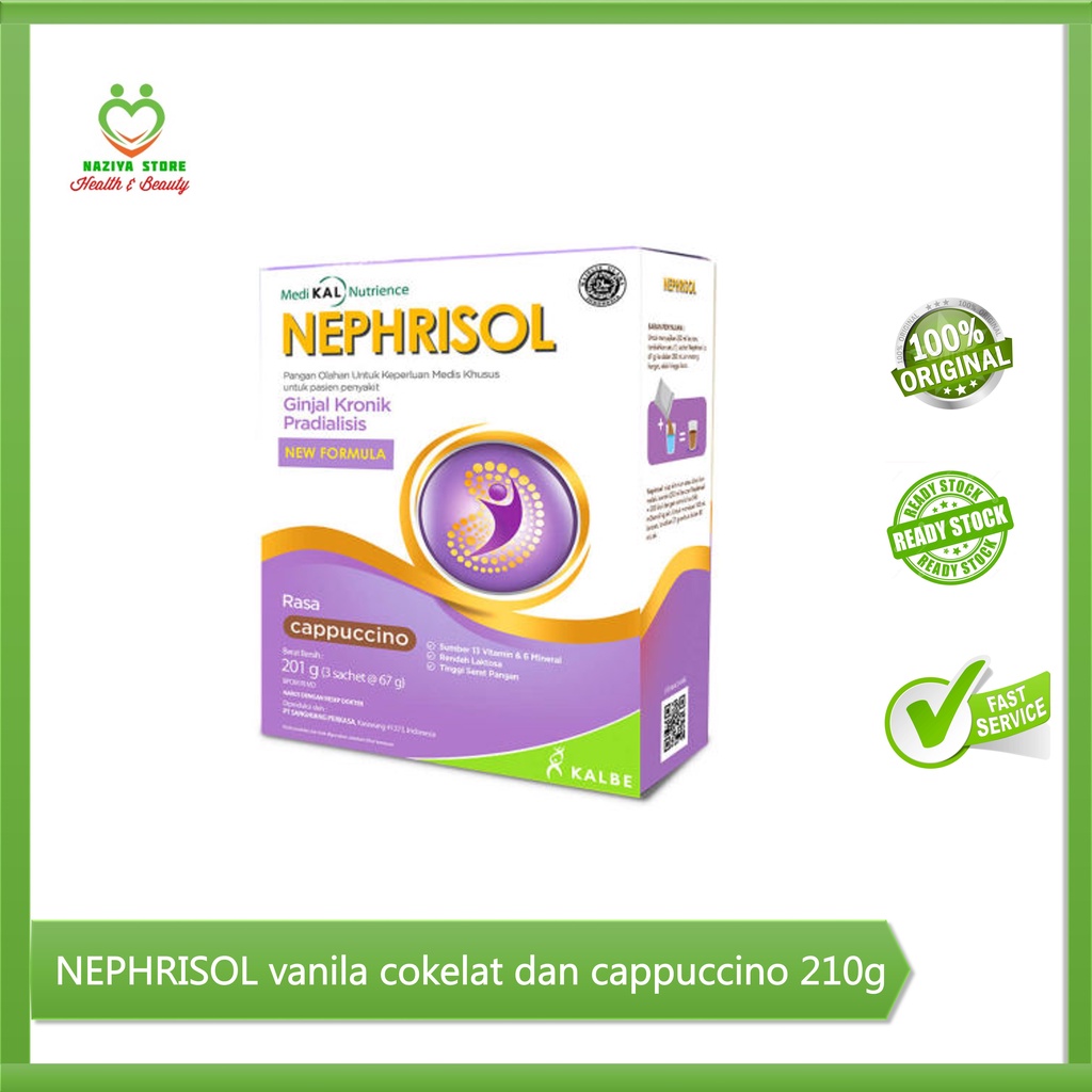 

NEPHRISOL Rasa Vanilla/Coklat/Cappucino 201 gram