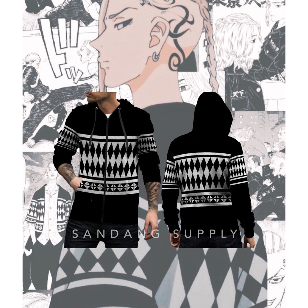 TOKYO REVENGERS DRAKEN Jaket Swetaer Hoodie Zipper TOKYO MANJI GANG