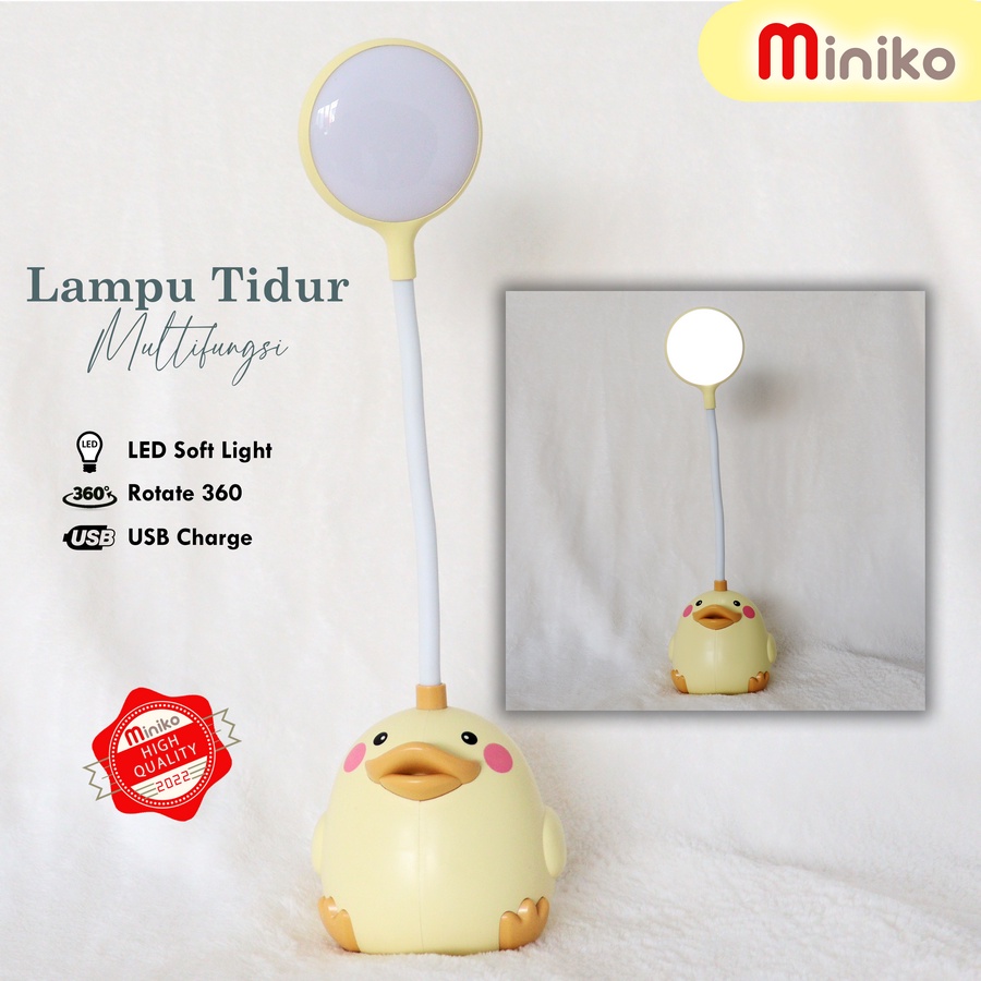 Lampu meja belajar/Lampu tidur  kode CS28 _1 dan CS28 _3 - Model Bebek LED Lucu MINIKO