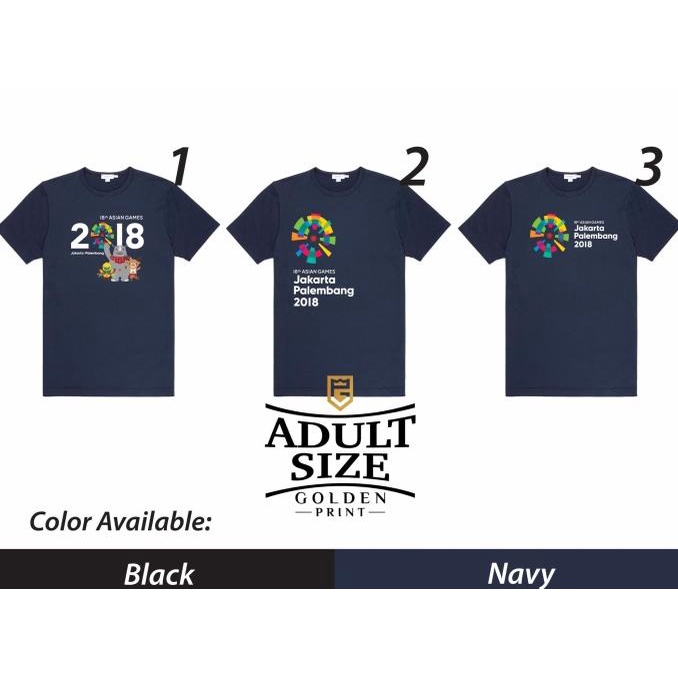 Asian Games 2018 Jakarta Palembang / Kaos Asian Games / Kaos Jokowi