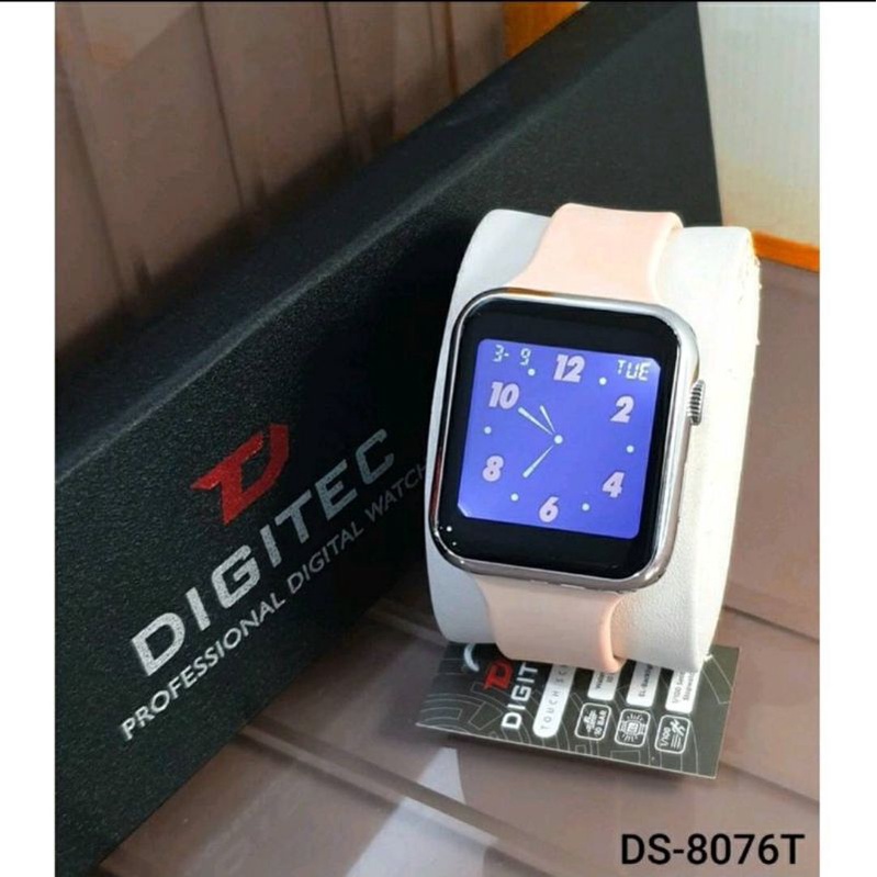 Jam Tangan Pria Wanita Unisex Digital Kotak Original DIGITEC DG 8076 Touchscreen Water