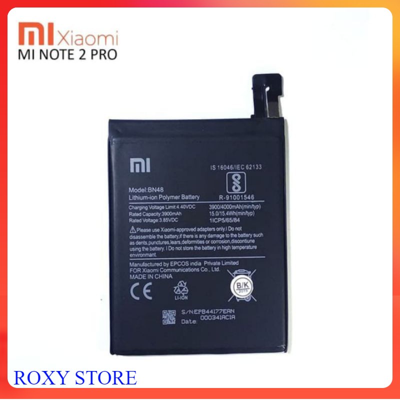 Battery Baterai Batre Xiaomi Redmi Note 6 Pro / Mi Note 2 Pro BN48 Original