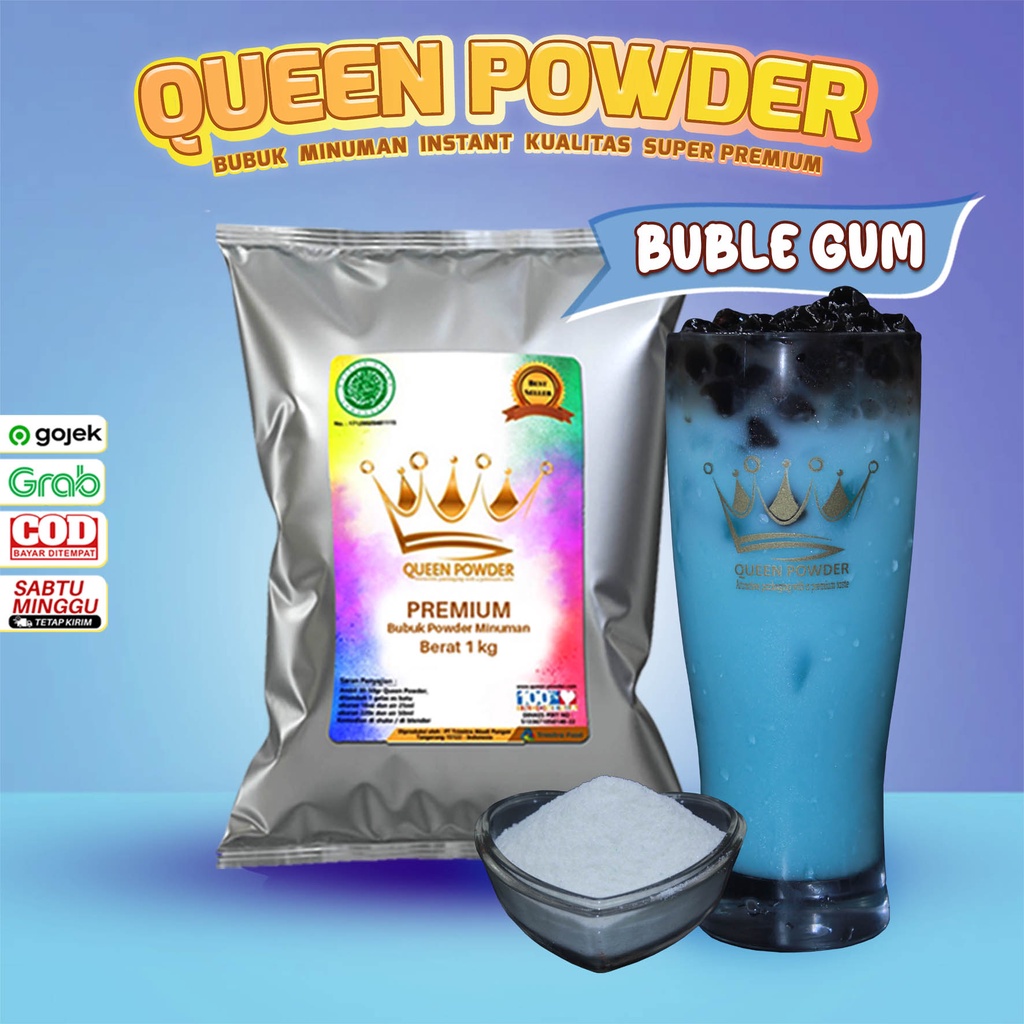 

Bubuk Minuman Queen Powder Premium Rasa Bubble Gum 1Kg