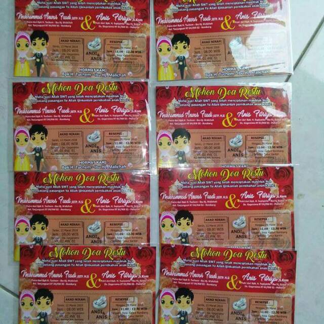 Kartu nasi/kartu ultah full color