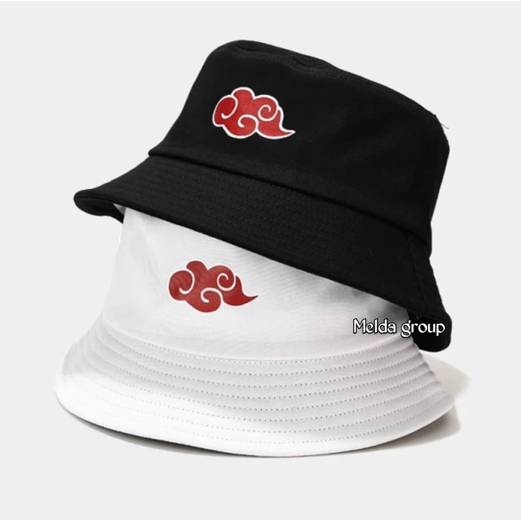 Topi Bucket Hat Anime Akatsuki Bucket Anime Naruto Kekinian