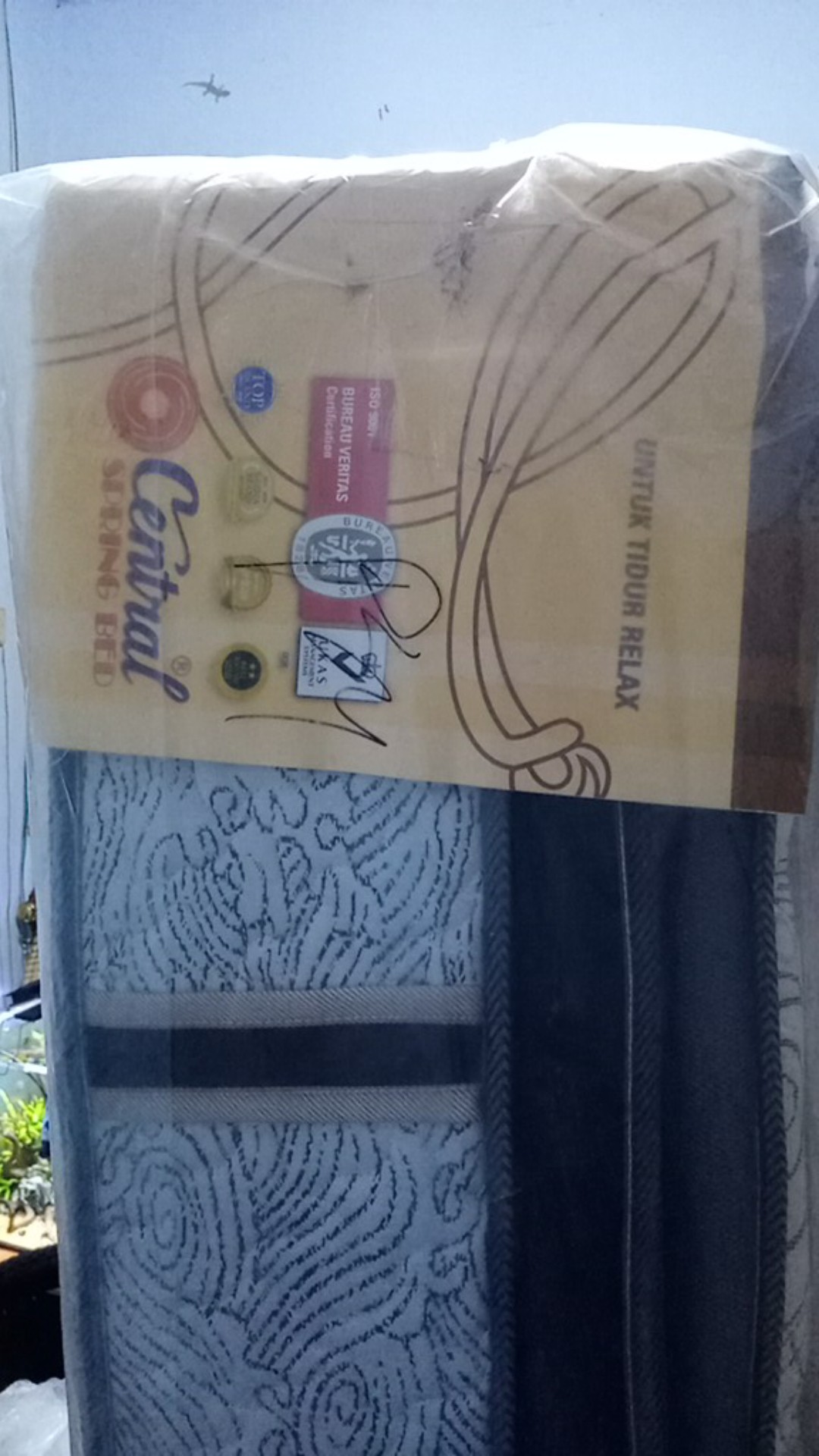 Kasur Springbed Central Deluxe Dominic Pocket Plush Top + Pillow Top 90-200 Cm X 200 Cm