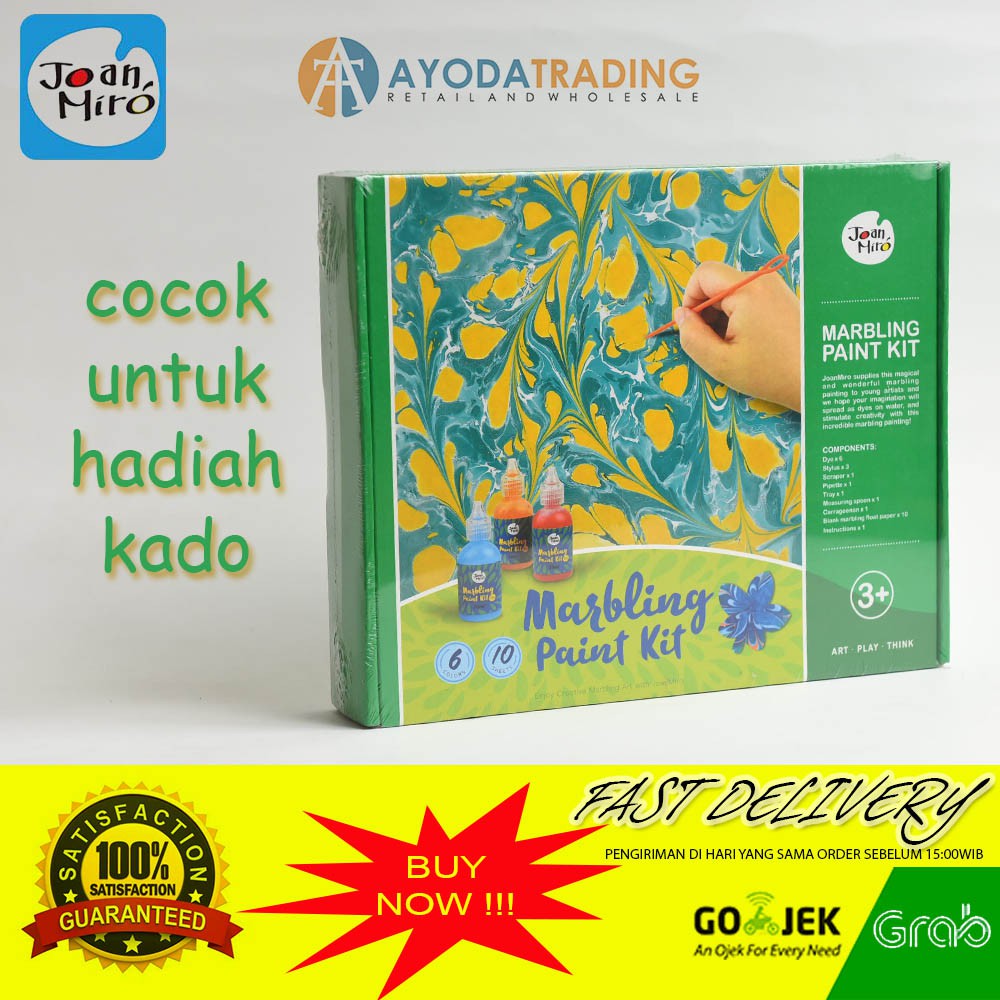 Joan Miro Marbling Paint Kit Hadiah Kado