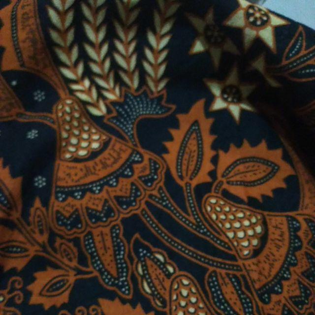 Batik Couple Keluarga Sania Ruffle Ori Ndoro Jowi Dnt Motif Manggar Coklat Rempel Bawah