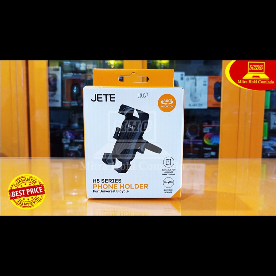 Holder Hp sepeda motor Phone holder Jepitan hp Jete H5