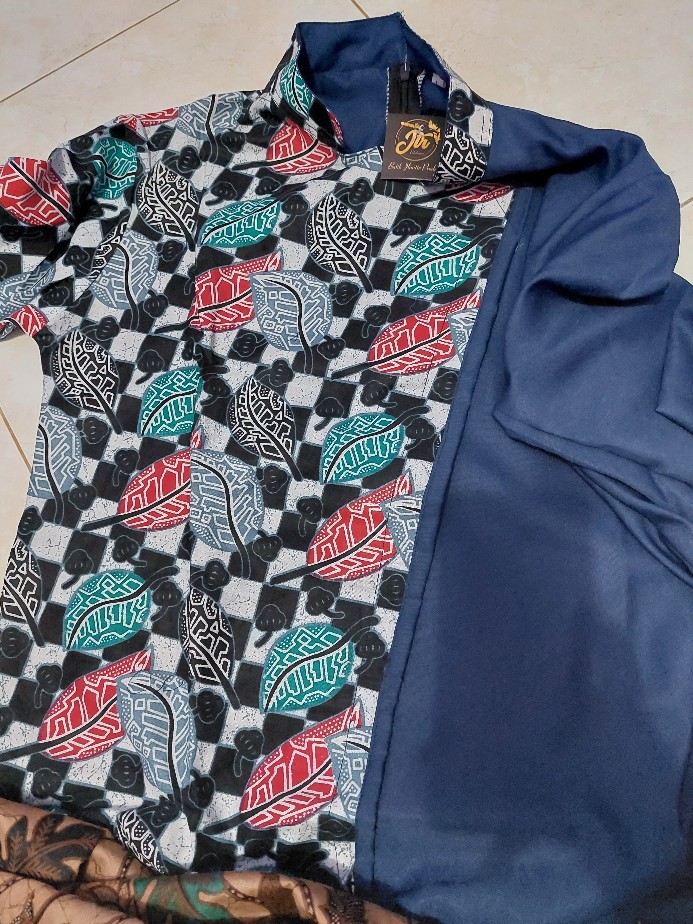 M-l-xl-xxl Batik Tunik Wanita Asj Sa Hrb026 Kenongo Pekalongan Sogan Tulis