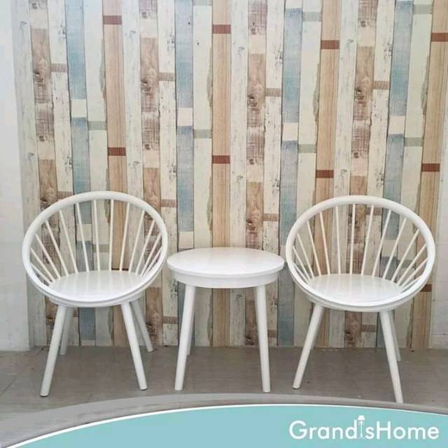 Kursi Teras Kursi Santai Unik Putih Duco GRATIS ONGKIR MURAH LARIS SHOPE Furnitur Mebel Jepara