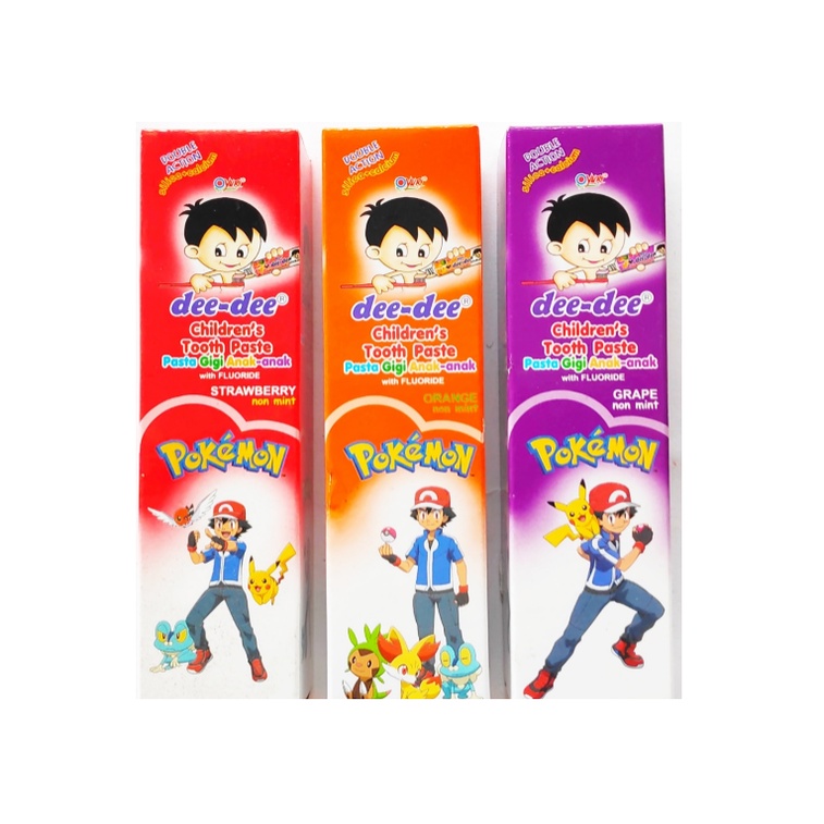 Dee Dee Children Toothpaste / Pasta Gigi / Odol Anak Pokemon 50 gr