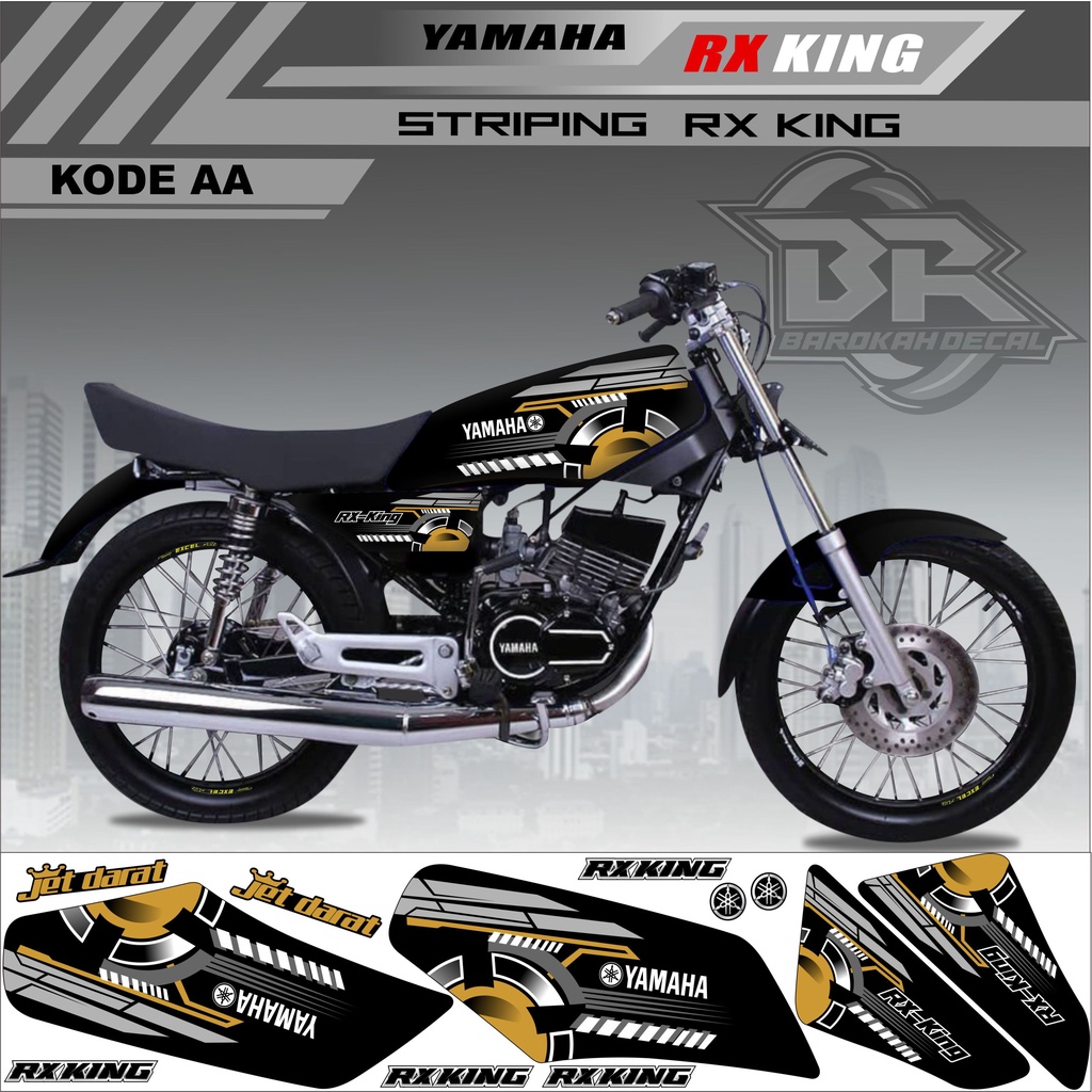 Sticker Rx King Variasi Stiker Lis Striping Rx King Kode AA