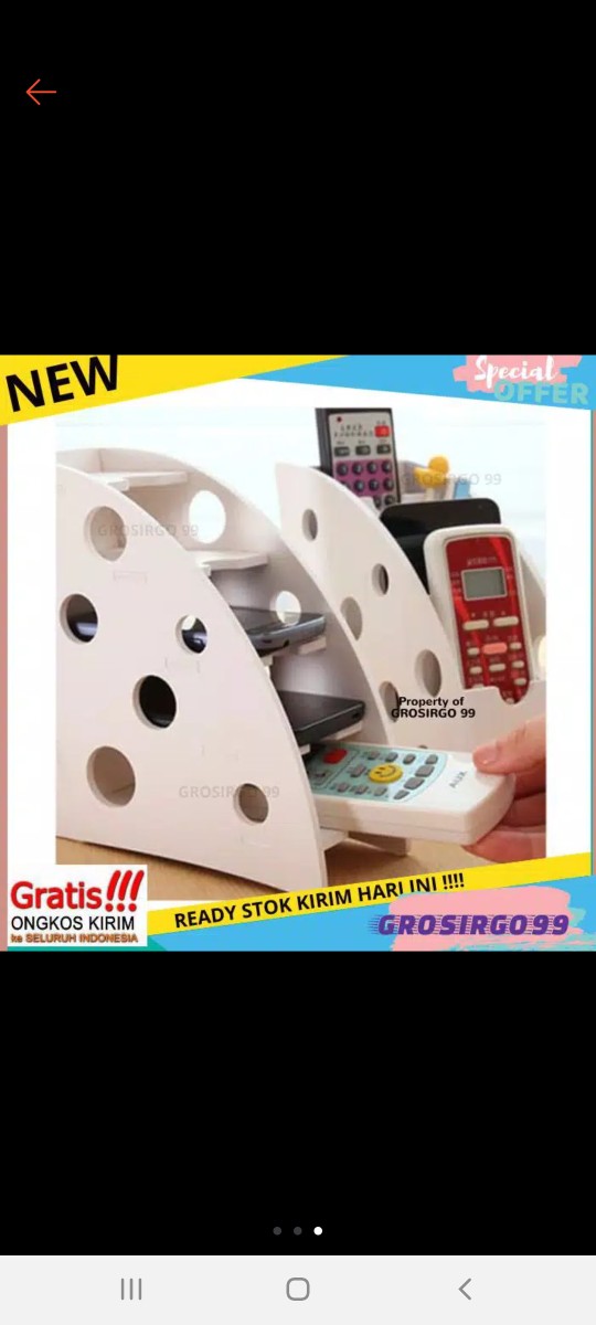Rak Desktop Diy Organizer Vintage Shabby Chic Remote Minimalis Serbaguna Pajangan Dekorasi Gg154