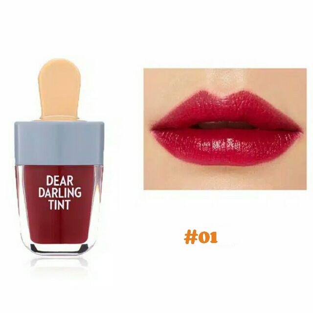 LIPTINT MATTE Dear Darling Tint - Dear Darling Water Gel Tint Ice Cream LIP TIN (1 Pcs)