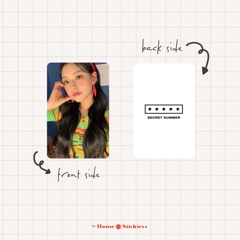 Secret Number Unofficial Photocard Fire Saturday [TERBARU]