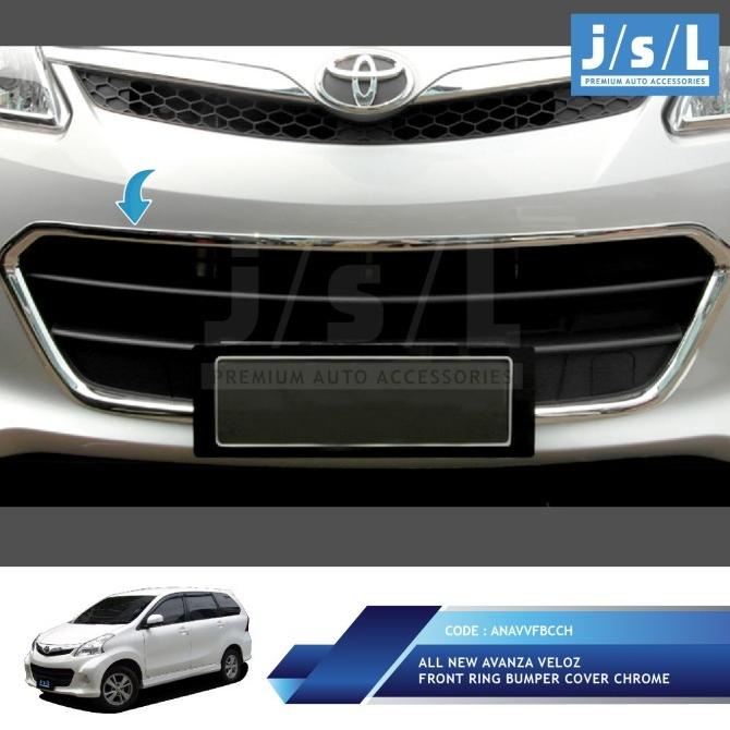 ALL NEW AVANZA VELOZ FRONT RING BUMPER COVER CHROME/AKSESORIS VELOZ